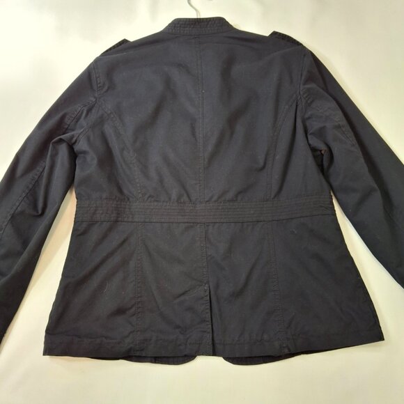 Vintage Womens Utility Military Cargo Jacket Sz L Unisex Cotton Casual Gorpcore - Picture 5 of 13